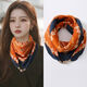 Enfermera Xin Hebilla Magnética Bufanda cuadrada Bufanda 2024 Versión coreana versátil y moderna Triángulo de moda y de moda Protección de cuello 2 paquetes- [Color antiguo+ ingenio único]+.+ 丨 Material de algodón y lino 丨 65*65cm 丨 Fabricación mejorada