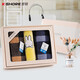 Golden Ho (Kingshore) Caja de regalo de toallas Juego de tres piezas de algodón puro Agua suave Agua de agua Souvenir Gift Group Compre bordado 38 Goddess SK1047 Padre-hijo (estilo de dama)