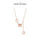 Zhou Taisheng's small waist necklace sterling silver female clavicle chain light luxury niche high-end sense birthday gift for girlfriend