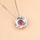 JOLEE necklace female amethyst S925 silver pendant simple fashion clavicle chain jewelry gift for girls one thing and one certificate