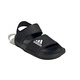 Adidas children's shoes open toe children's sandals summer style boys and girls Velcro soft bottom small and big children's beach shoes GW0344 GW0344 black size 39/6uk/foot length 24cm