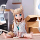 Creative mobile phone holder horizontal desktop mobile phone holder small ornaments decoration office dormitory home desktop goodies cute Japanese case figure sitting cat girl丨two sets of expressions can be exchanged丨suitable for horizontal placement of mobile phones丨table