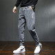 FORTEI Jeans Men's Loose Leg-tie Trendy Nine-Point Pants Versatile Sports Casual Pants Men's 805 Gray XL