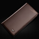 Sept wolves portefeuille long portefeuille en cuir authentique portefeuille droite pour hommes simples pure pure couche de vache de vache portefeuille en cuir souple marron en marron