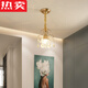 German imported quality cross-border American small chandeliers balcony corridor corridor entrance cloakroom lamp hall light foyer lamp single head 9885 small chandeliers * 3 lamp heads 7W warm light
