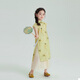 Pudding Haru Girls 'Kleid Kinderrock neuer chinesischer Stil Cheongsam Zweiteiler Sommeranzug 2025 Neuer chinesischer Stilanzug