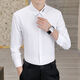 Yunhanyes neues Herrenhemd, modische elastische gestreifte Business-Stil, schlanke und schlanke junge modische Herrenkleidung, kostenloses Bügelhemd, 829 Black 3xL, empfohlen, etwa 148-168jin [Jin ist 0,5 kg]