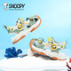 Snoopy (SNOOPY) children's shoes, boys' sandals, new summer Baotou anti-collision river shoes for small and medium-sized children, non-slip breathable beach shoes, matcha green, size 30, suitable for feet length 17.9-18.6cm