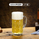 DKO beer mug with handle large capacity household internet celebrity draft beer mug commercial creative large glass craft beer mug tree pattern beer mug*1 only 500ml