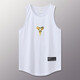 BROTHERS TOGETHER Sleeveless Basketball Vest for Men and Women Sports Quick Dry Sweat Absorbing Fitness Training Loose Sleeveless Top Running Suit Ice Silk Summer Vest Red Print Color Science B 2XL 175-181CM Height