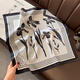 GLO-STORY Silk Scarf Women's 53cm Mulberry Silk Square Scarf Versatile Gift Scarf Fashion Scarf Gift Box WSJ334002