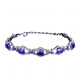 Fat Donglai's same style tanzanite bracelet new Turin Eye imitation natural internet celebrity same style heavy sapphire color blue diamond bracelet 16+4cm