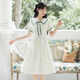 Vestido de verano de Baldauren Girls 'Summer 7-15 años Floral Princess Dress Girls Girls Junior High School Student's Relling Women's Cinturón Floral Floral-170 Tamaño [155-165 cm]