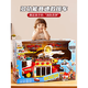 Yunya Track Alloy Auto Kinder Bildungspultingsplate Jungen Geburtstagsgeschenke 3-6 Jahre alte Jungen 2 Babys 5 Kinder 4 Kinder Sams gleiches Feuerkämpf
