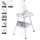 Jingqi baby diapers table baby care table newborn diapers massage bathing multifunctional removable washing white [deluxe]