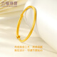 Liufu Schmuck Fuman Family Erbstück Serie Voller Gold einfacher Elementarkreis Alte Gold -Baby -Armband G21TBGB0008 9,92G (einschließlich Arbeitskosten 675 Yuan)