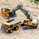 
Remote control excavator alloy engineering vehicle series boy bulldozer remote control vehicle children toy car gift BC1047 nine-channel alloy dump truck