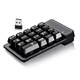 Pinyi USB wireless Bluetooth numeric keypad Mini keyboard floating mechanical feel 19-key financial accounting password wireless USB version - black