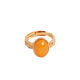 Cute beeswax egg ring for women, light luxury, ancient style, jade index finger ring, natural beeswax, opening adjustable