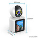 Tongyao Smart AI Home Überwachungskamera Zwei-Wege-Videoanruf in Indoor Care Mobiltelefon Remote-Dialog Wireless HD 360-Grad Panoramic No Dead Angle With Night Vision Monitor [WiFi Upgrade-Version] Zwei-Wege-Video + One-Touch-Anruf 30-Tage-Loop-Abdeckungskarte
