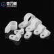 Guwanji R-type cable management clip thickened plastic U-shaped pipe clamp fixed button cable buckle fixed cable buckle wire fixed white CC-0 100 pieces