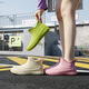 Shurong Neue modische Regenstiefel für Frauen kurze Röhrenregen Außen Außen tragen