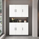 White taro balcony storage cabinet storage household large-capacity storage cabinet sun protection storage cabinet wall-mounted storage cabinet shoe cabinet custom-made two doors high 180 wide 60 deep 40 (installation included) Hollow style