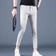 Cool Head Summer Pantalon décontracté pour un pantalon de neuf points pour hommes à la mode mince Petits pieds pour le pantalon masculin pour un pantalon de 9 points masculin d'été mince CJ9902 Gray clair taille 29