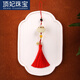 Ding Fei (Ding Fei) Tragbare Aromatherapie Luminous Lotus Sachet Tassel Mobiltelefonkette Anhänger Lanyard Chinesischer Stil Retro-Stil Anhänger Hanfu Pressender Green Style A25-208