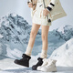 骆驼（CAMEL）加绒保暖雪地靴加厚棉鞋休闲短靴女 L24W592706 黑色 37