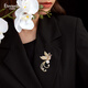 Eternelle French eternal original design Phoenix brooch high-end women's collar pin accessories 2025 new corsage bright gold