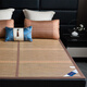 Yalu summer mat three-piece set of double-sided carbonized bamboo mat single dormitory washing ice silk mat household summer mat soft mat Qianqian poetry [double-sided available cool but not ice] 90*185cm [single bamboo mat]