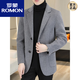 
ROMON (ROMON) Spring and Autumn and Winter New Wool Wool Jacket Men's Short Double-Sided Wool Cashmere Coat Men's Youth Suit 88001 Khaki 70% Wool 3XL 165~180Jin [Jin equals 0.5 kg]