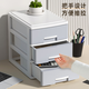 Desktop storage box drawer-type student desk office file a4 storage rack sundries bedroom cosmetics storage cabinet large 4-layer/khaki