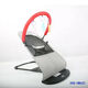 
Baby rocking chair, baby coaxing artifact, foldable deck chair, cradle, baby sleeping, rocking bed, children's automatic soothing rocking chair, red cotton cloth, with toy stand + [send three toys]