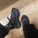 ADIDAS阿迪达斯三叶草男鞋女鞋秋季新款OZWEEGO网面透气老爹鞋跑步鞋男 EE6999黑武士 43