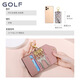 Golf GOLF new fashion key bag for women fashion small simple key chain universal card bag trendy smoke pink with apricot color