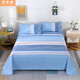 You'an Geng old coarse cloth bed pure cotton single piece thickened encrypted double large size Kang sheet non-slip four seasons universal blue orange grid--7 four seasons pure cotton large bed sheet 3.5*2.4 meters, washed 3.2*2.4