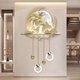 Drawing the modern light luxury entrance of the town, luminous decoration painting, three-dimensional corridor, corridor end LED wall light painting, new Chinese landscape painting, ZP3881 [Fulu Jinshan] Overall size: 80*132cm LED light painting (220V plug-in model + remote control) High-transparent acrylic + UV fine sculpture + three-dimensional physical metal lamp