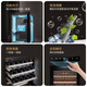 Vinocave red wine cabinet constant temperature wine cabinet household small refrigerator air-cooled frost-free constant temperature moisturizing cabinet fashionable office refrigerator commercial 120A 52 bottles