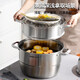 SUPOR 26cm steamer three-layer stainless steel double bottom 304 series all-steel pot body large capacity steamer SZ26E7