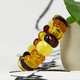 Famous Amber Family amber beeswax bracelet for men and women amber combination Duobao hand row natural amber birthday gift about 10mm