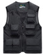 
JP Spring, summer and autumn thin men's vest multi-pocket quick-drying mountaineering photography jacket 9898 black S (suitable for 95 Jin [Jin equals 0.5 kg]-110 Jin [Jin equals 0.5 kg])