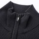 Hengyuanxiang Stand-up-Kragen-Männer-Pullover Herbst und Winter Neue Männerjacke und Pullover 2023 Sweater mittleren Alters Strickjacke 15381677 Dahong XL 180