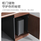 Yulexin office desk and chair combination computer table simple office staff conference table home desk 28MM countertop dark walnut color 140*60CM affordable self-installation