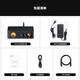 FOSI AUDIO MC351 mini Bluetooth digital amplifier HIFI audiophile grade high power with decoding lossless sound quality high fidelity 2.1 channel retro VU meter black [48V/5A power supply]