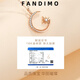 Fantimo Light Luxury Necklace for Women 18k Gold Inlaid with Moissanite Star and Moon Pendant Temperament Colored Gold Clavicle Chain 18k Gold Star and Moon Necklace SF Express+ Brand Gift Box
