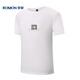 
ROMON short-sleeved T-shirt for men summer casual short-sleeved men ice silk base shirt T-shirt for men LM688 white M