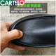 卡帝乐鳄鱼（CARTELO）防滑软底皮鞋男加绒保暖休闲棉鞋真皮一脚蹬爸爸鞋胖脚宽男鞋冬季 黑色 加绒 41