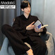 Modal Pajamas para hombres 2025 Nuevo otoño de alta gama Invierno Spring de algodón puro Manga larga Juvenil Sky Sky Home Clothing YSX6626 L 100-130Jin [Jin es igual a 0.5 kg]
